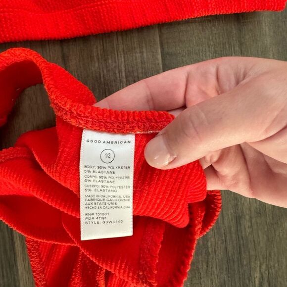 WOMENS GOOD AMERICAN TWO PIECE SWIMSUIT SIZE 12 - Picture 3 of 4